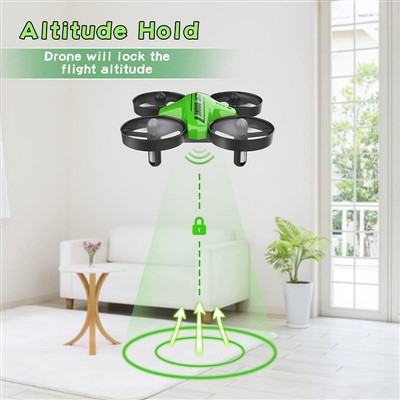Drone Mini untuk Anak dan Pemula Hijau